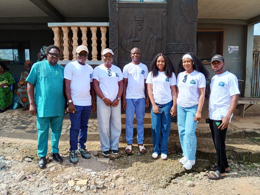 Volunteers at a community outreach